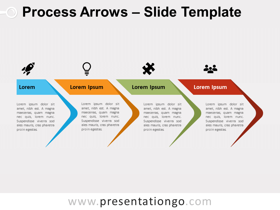 Free Process Arrows for PowerPoint