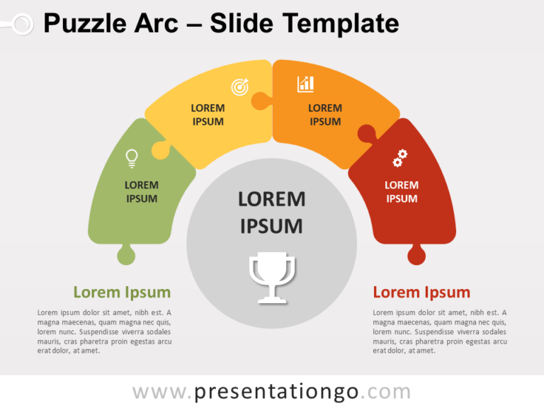 Free Puzzle Arc for PowerPoint
