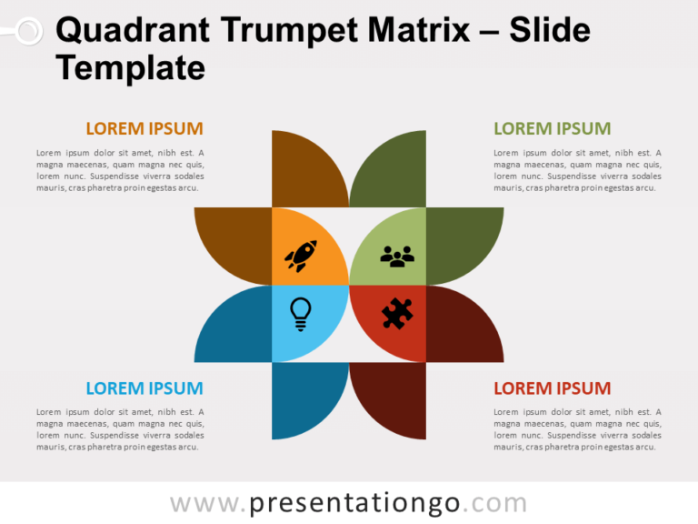Free Quadrant Trumpet Matrix for PowerPoint
