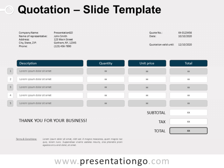 Free Quotation for PowerPoint
