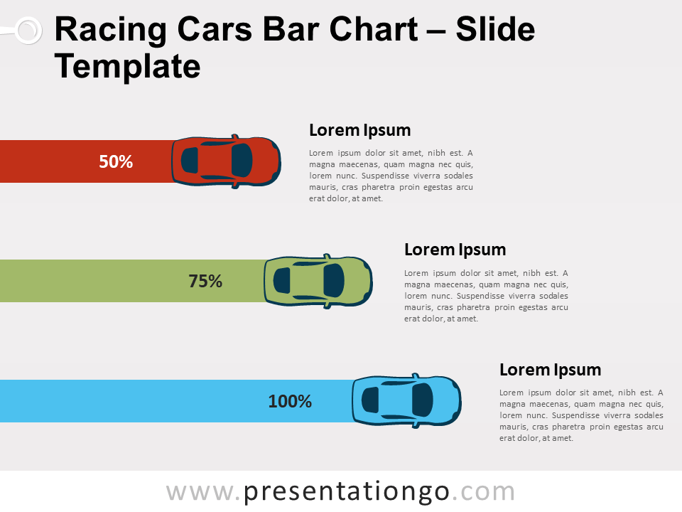 Free Racing Cars Bar for PowerPoint