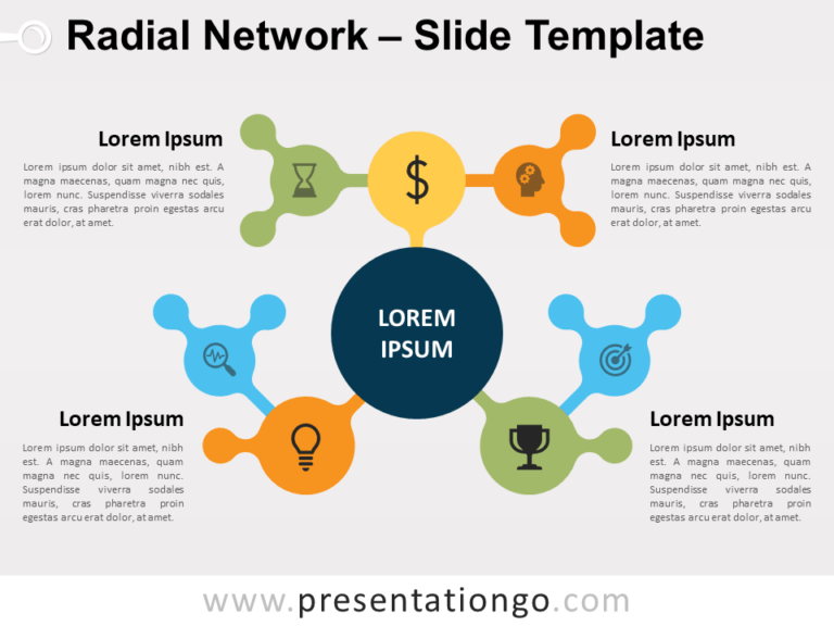 Free Radial Network for PowerPoint