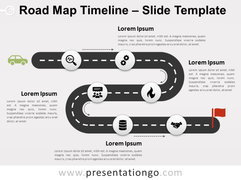 Free Road Map Timeline for PowerPoint