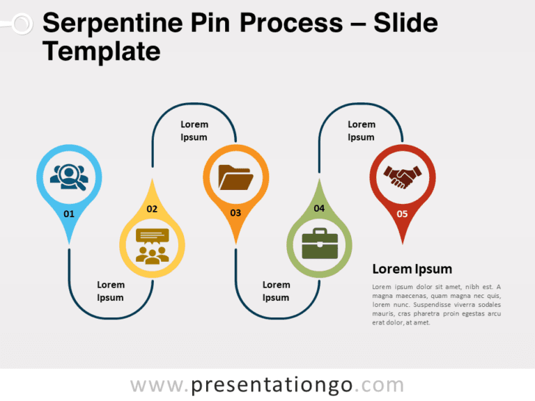 Free Serpentine Pin Process for PowerPoint