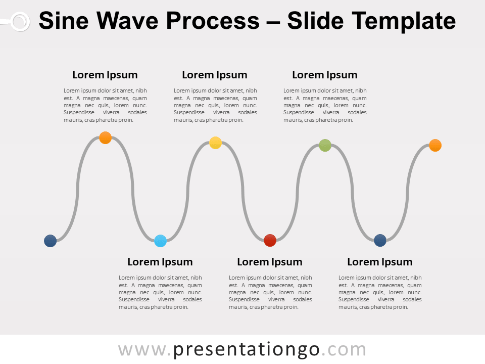Free Sine Wave Process for PowerPoint