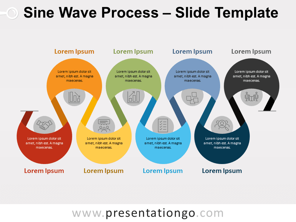 Free Sine Wave Process for PowerPoint