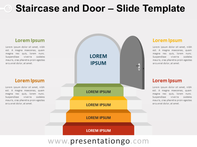 Free Staircase Door for PowerPoint