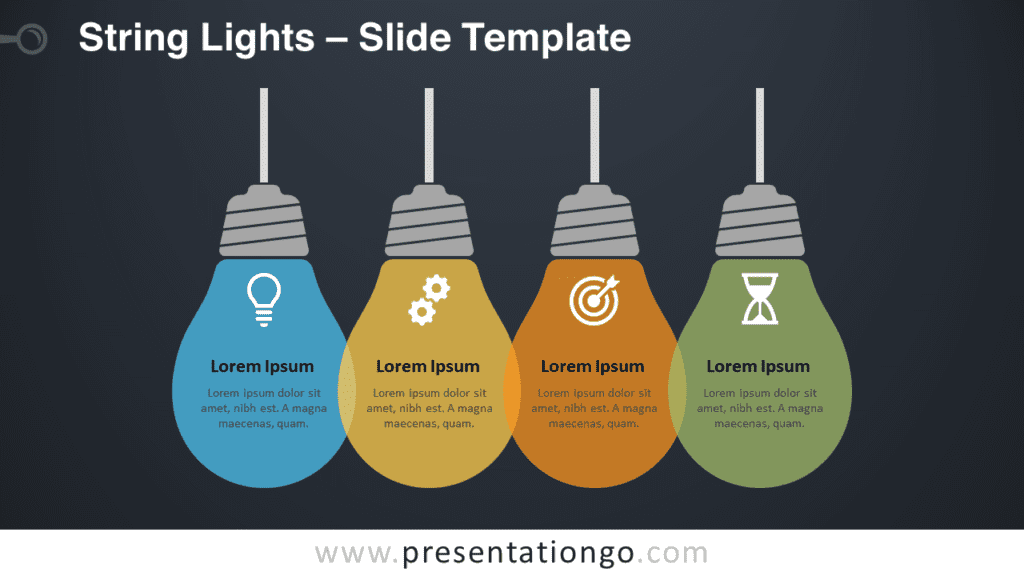 Free String Lights Graphics for PowerPoint and Google Slides