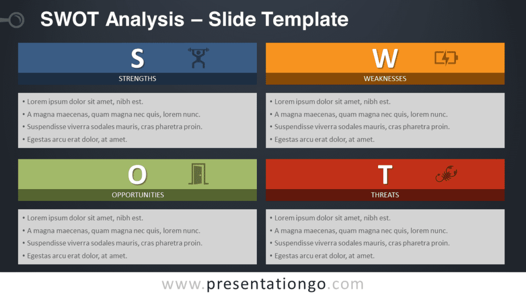 Free SWOT Analysis Marketing for PowerPoint and Google Slides