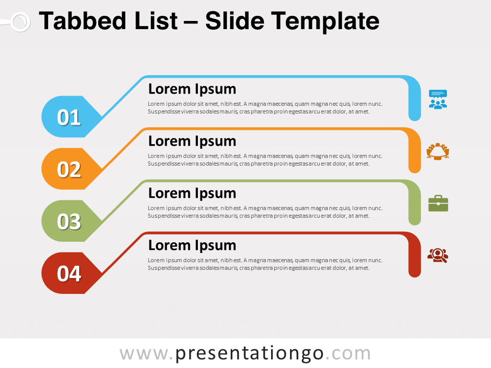 Free Tabbed List for PowerPoint