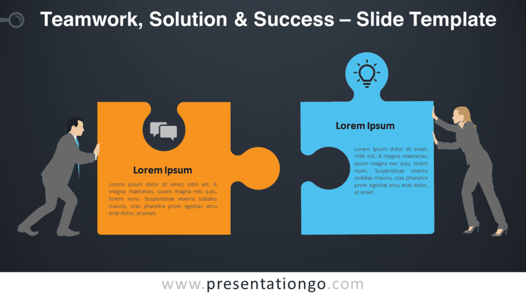 Free Teamwork Solution & Success Graphics for PowerPoint and Google Slides