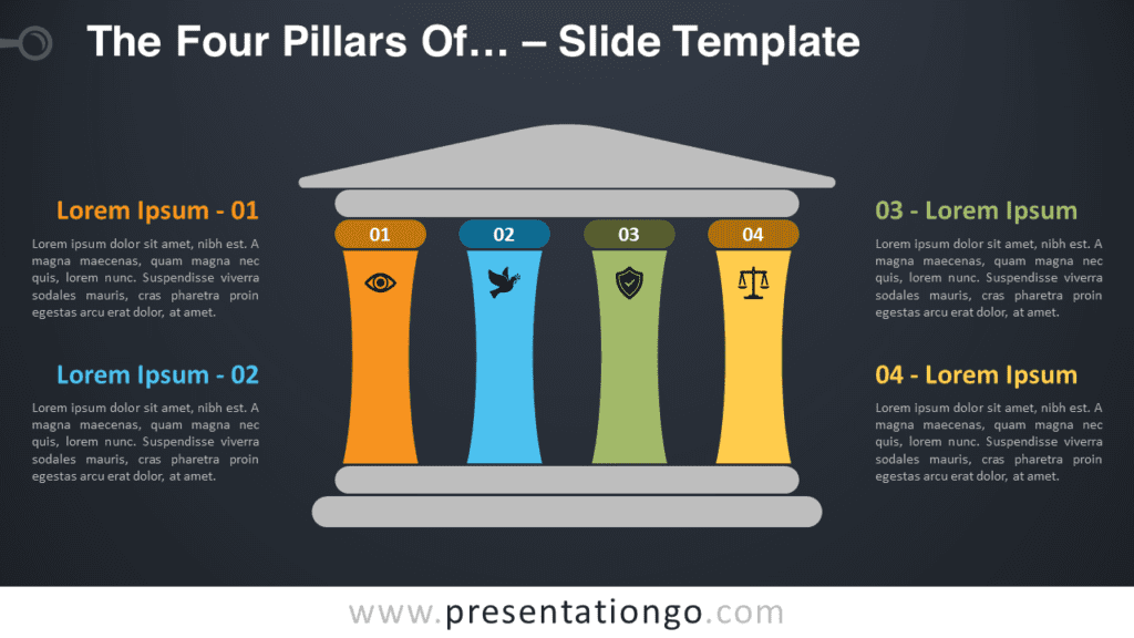 Free The Four Pillars Of... Graphics for PowerPoint and Google Slides