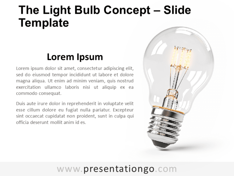 Free The Light Bulb Concept for PowerPoint
