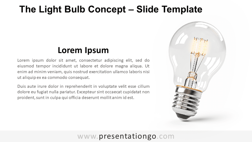 Free The Light Bulb Concept for PowerPoint and Google Slides