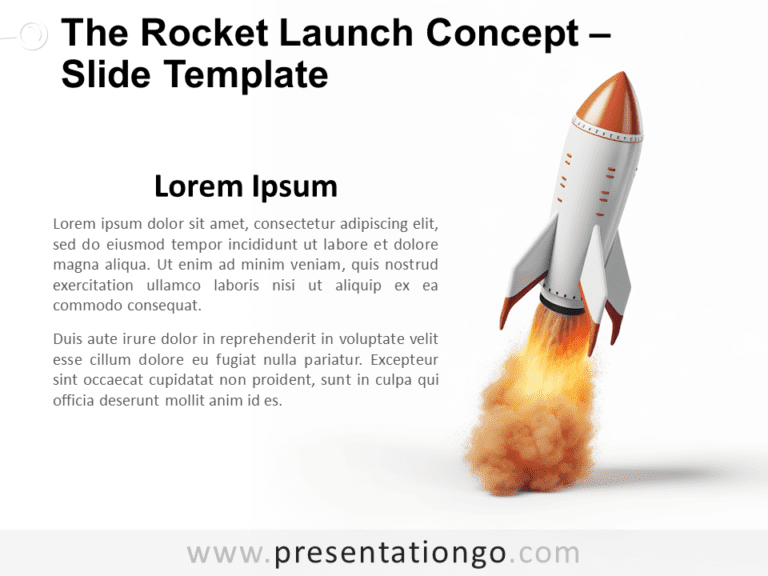 Free The Rocket Launch Concept for PowerPoint