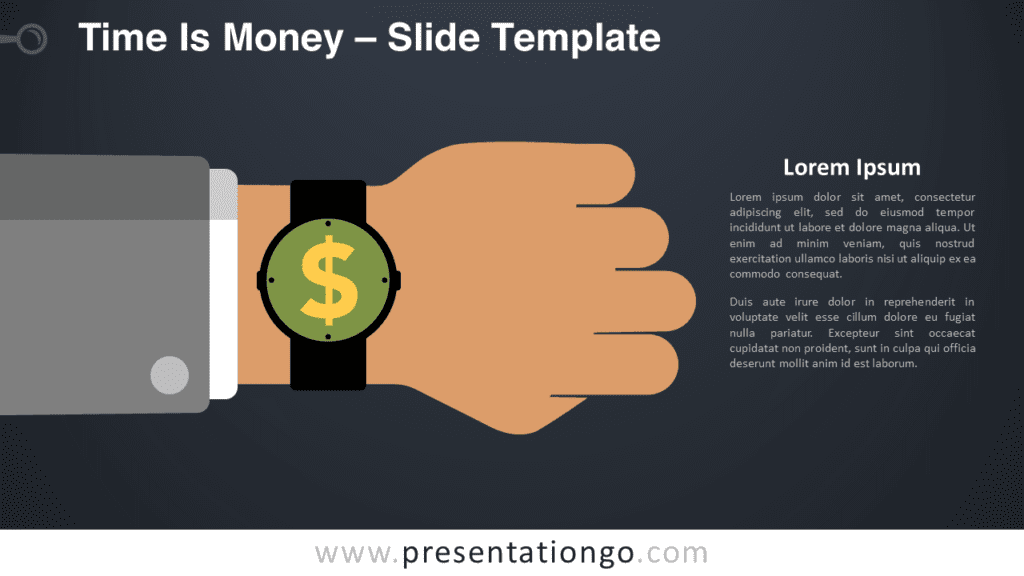 Free Time Is Money Graphics for PowerPoint and Google Slides