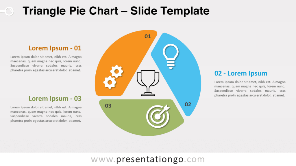 Free Triangle Pie Chart for PowerPoint and Google Slides
