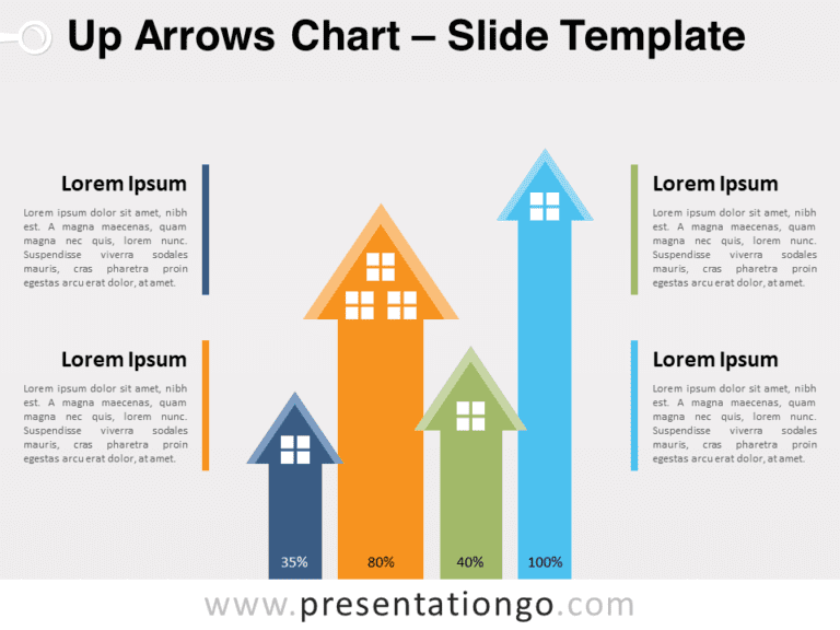 Free Up Arrows Chart for PowerPoint