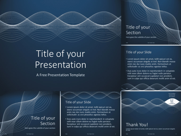 Free Vibrations Template for PowerPoint and Google Slides