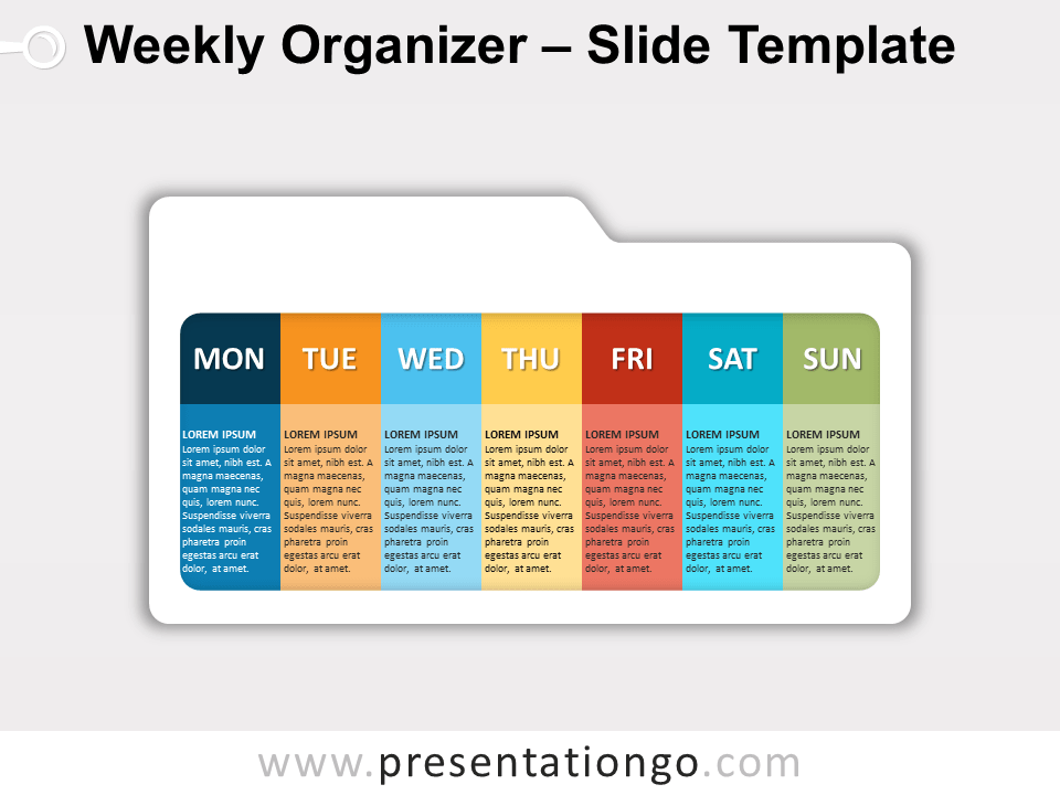 Free Weekly Organizer for PowerPoint