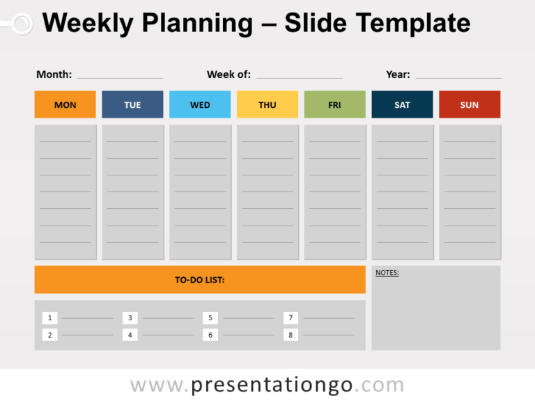 Free Weekly Planning for PowerPoint