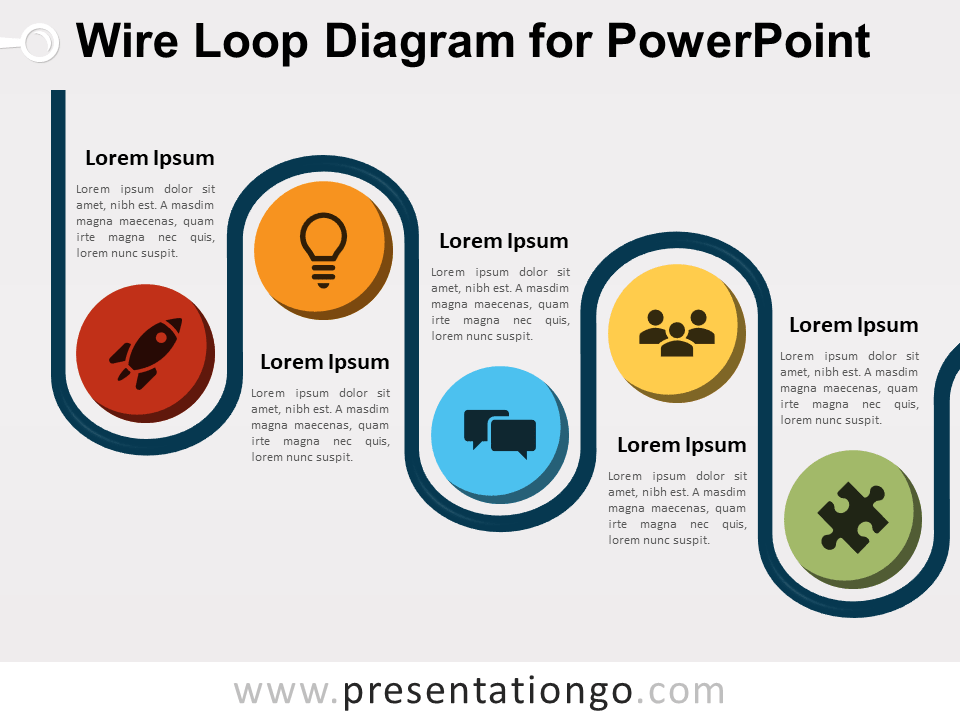 Free Wire Loop Diagram for PowerPoint