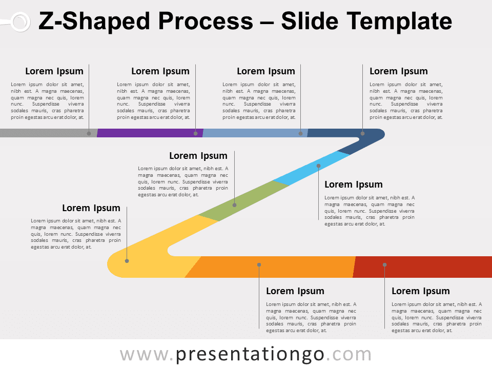 Free Z-Shaped Process for PowerPoint